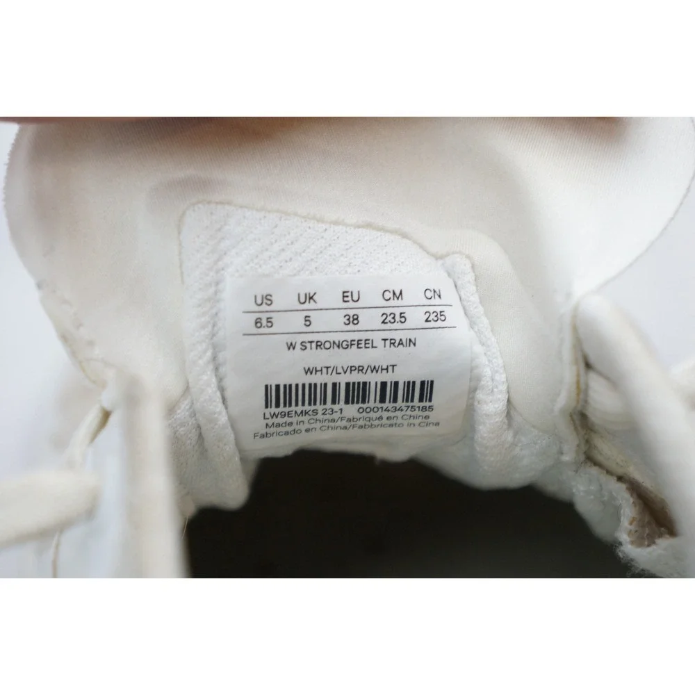 Lululemon Strongfeel Training Shoes Size 6.5 White Athletic Sneakers Good‎